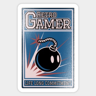 Vintage Retro Gamer Sticker